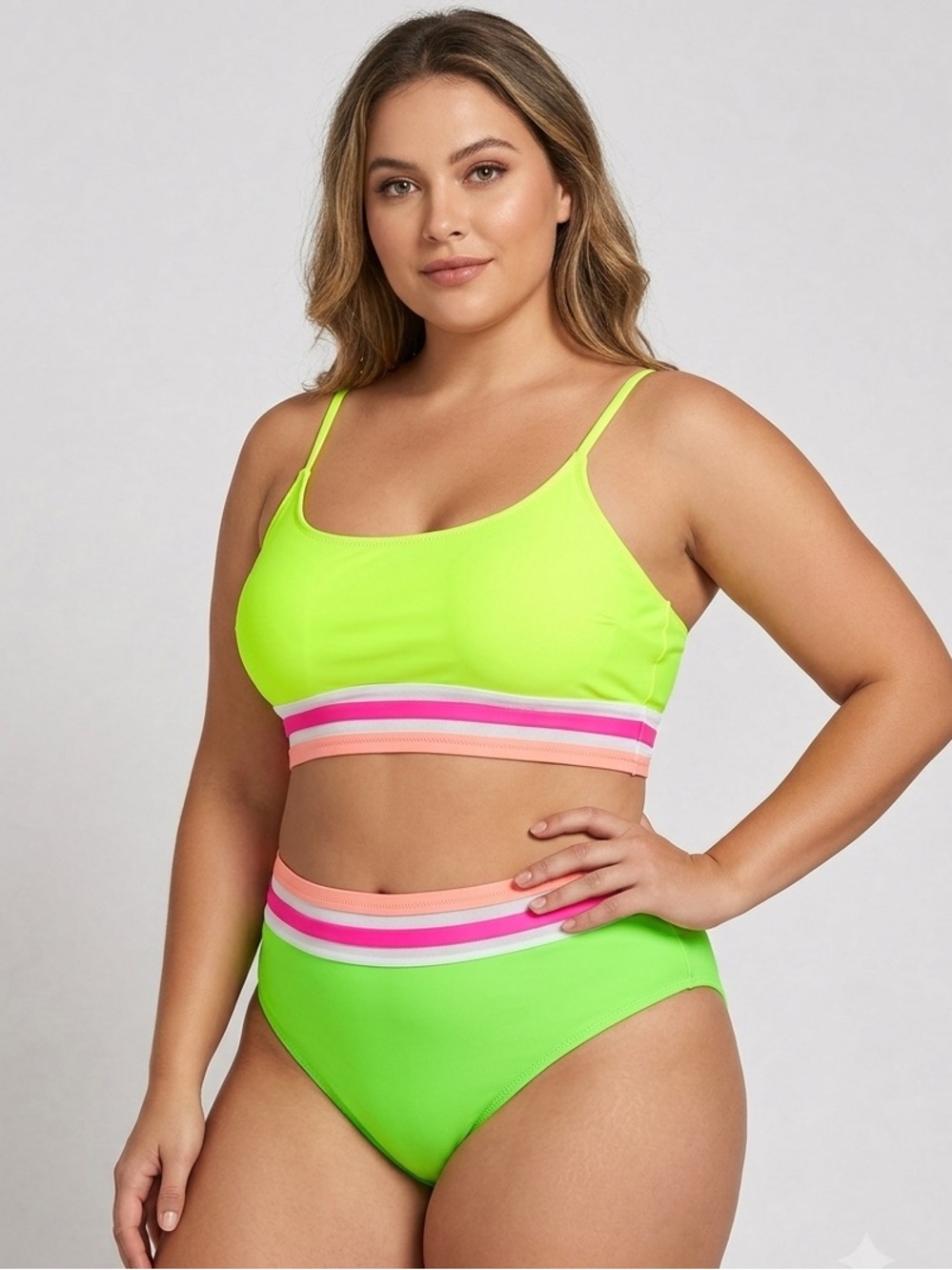 Popvil Neon Bikini Set Size XL